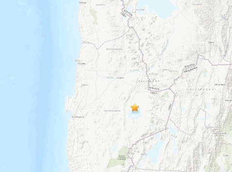 Un sismo de magnitud 6,8 sacude el noroeste de Chile