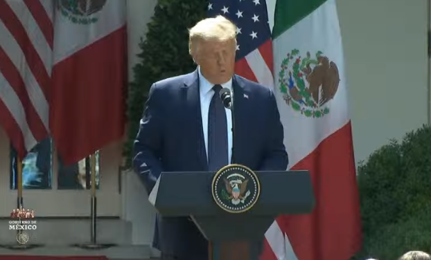 Videos | Trump destaca la relación "cercana y fuerte" con México durante la firma de la declaración conjunta con López Obrador