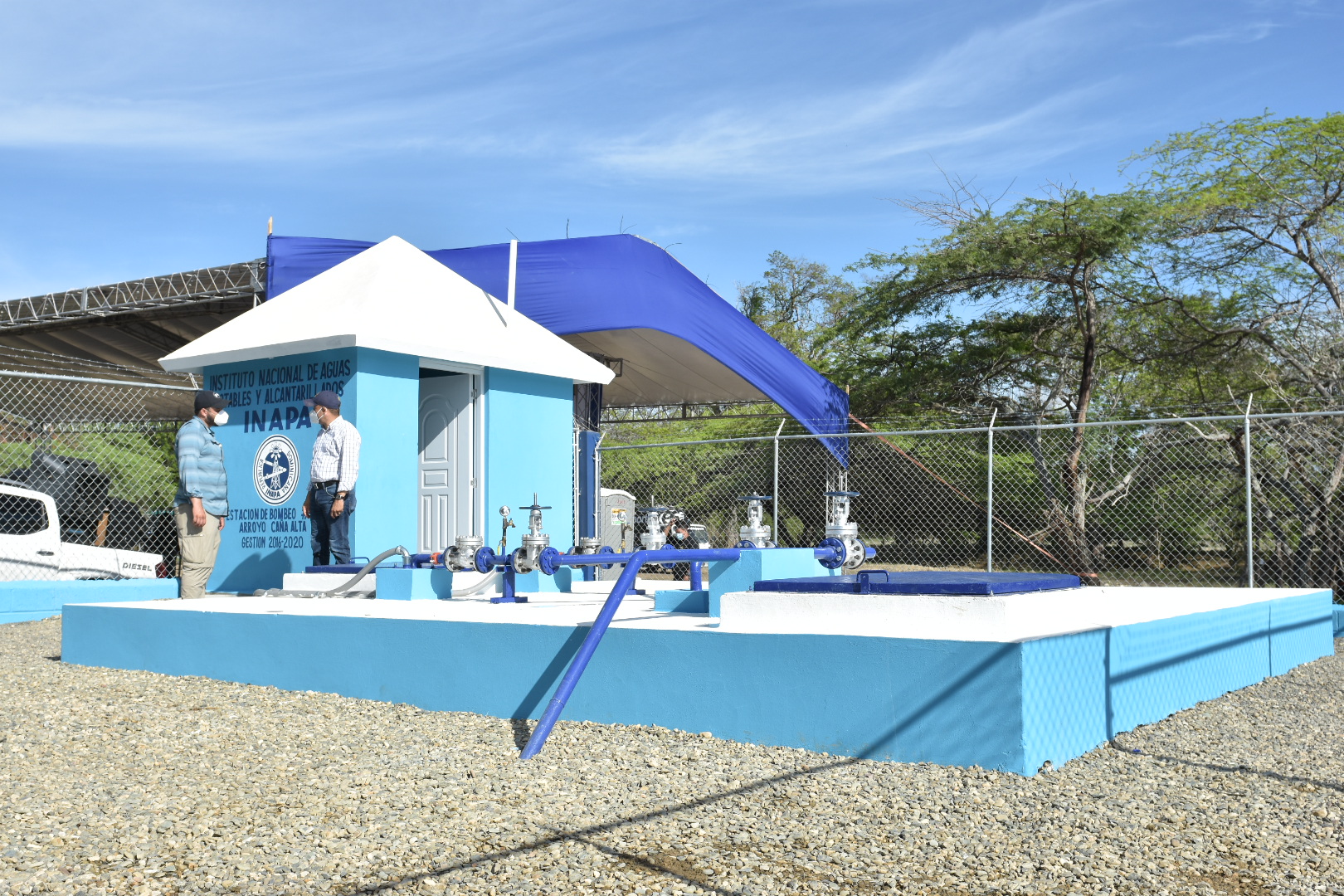 Presidente Medina inaugura varias obras de suministro de agua potable en la Línea Noroeste