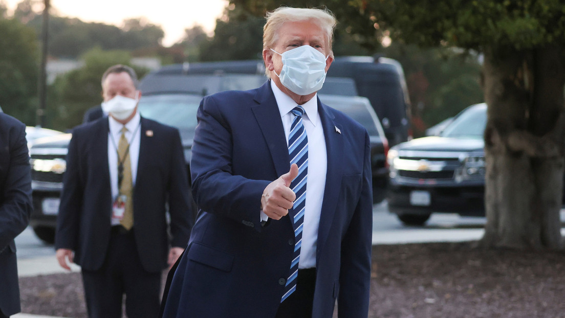 Donald Trump abandona el hospital Walter Reed y regresa a la Casa Blanca