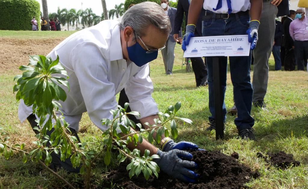 Presidente Luis Abinader encabeza acto primer día del Mes de la Reforestación