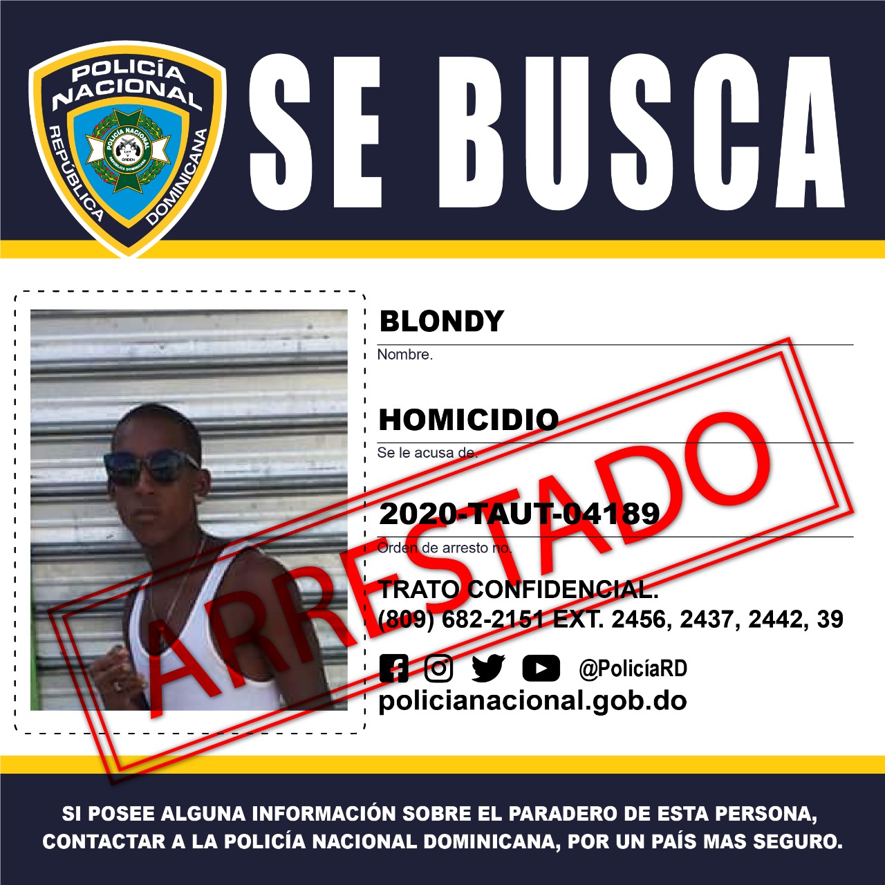 Video | Capturan a Blondy involucrado en muerte niña de 5 años durante atraco en Los Alcarrizos