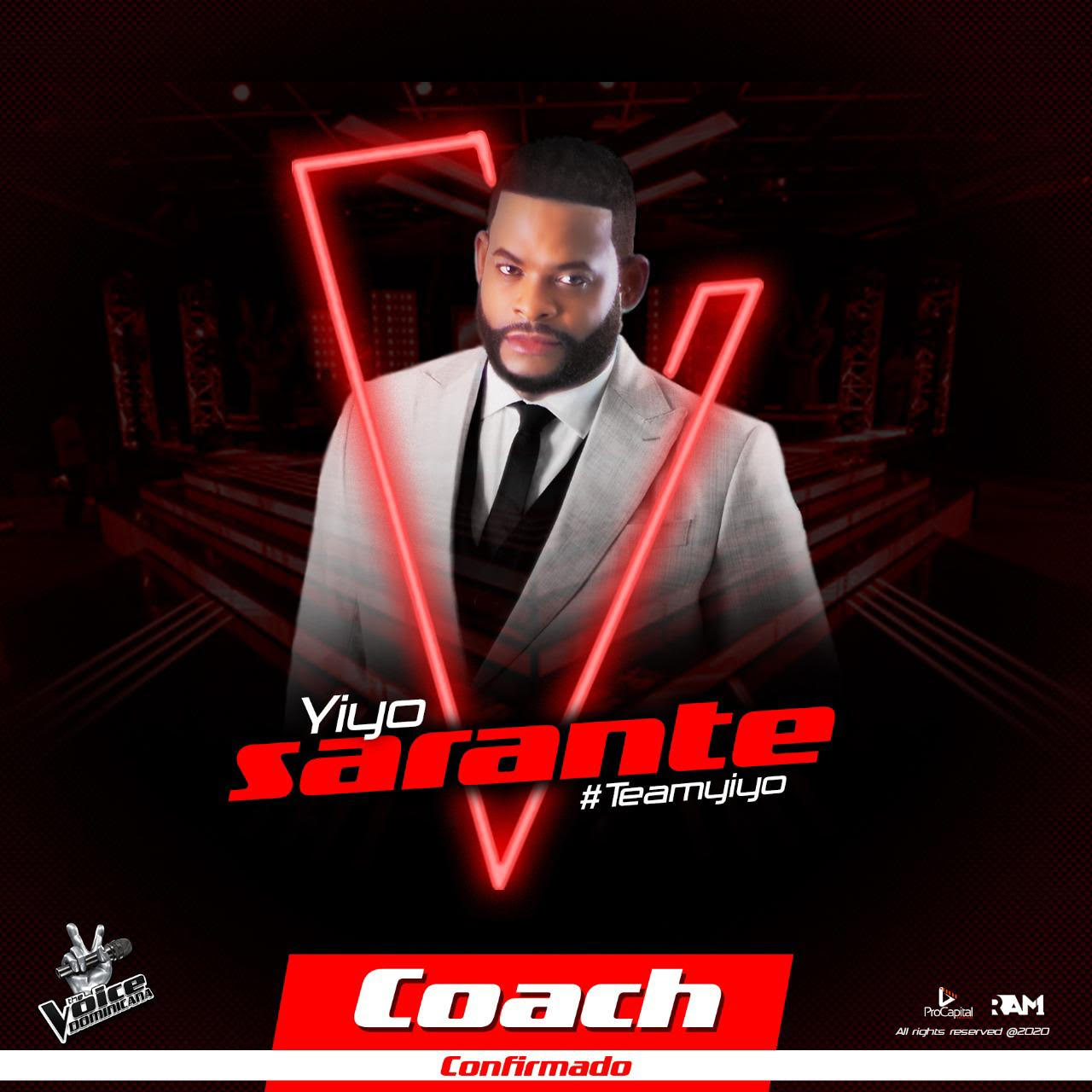 Yiyo Sarante confirmado como tercer coach vocal en The Voice Dominicana