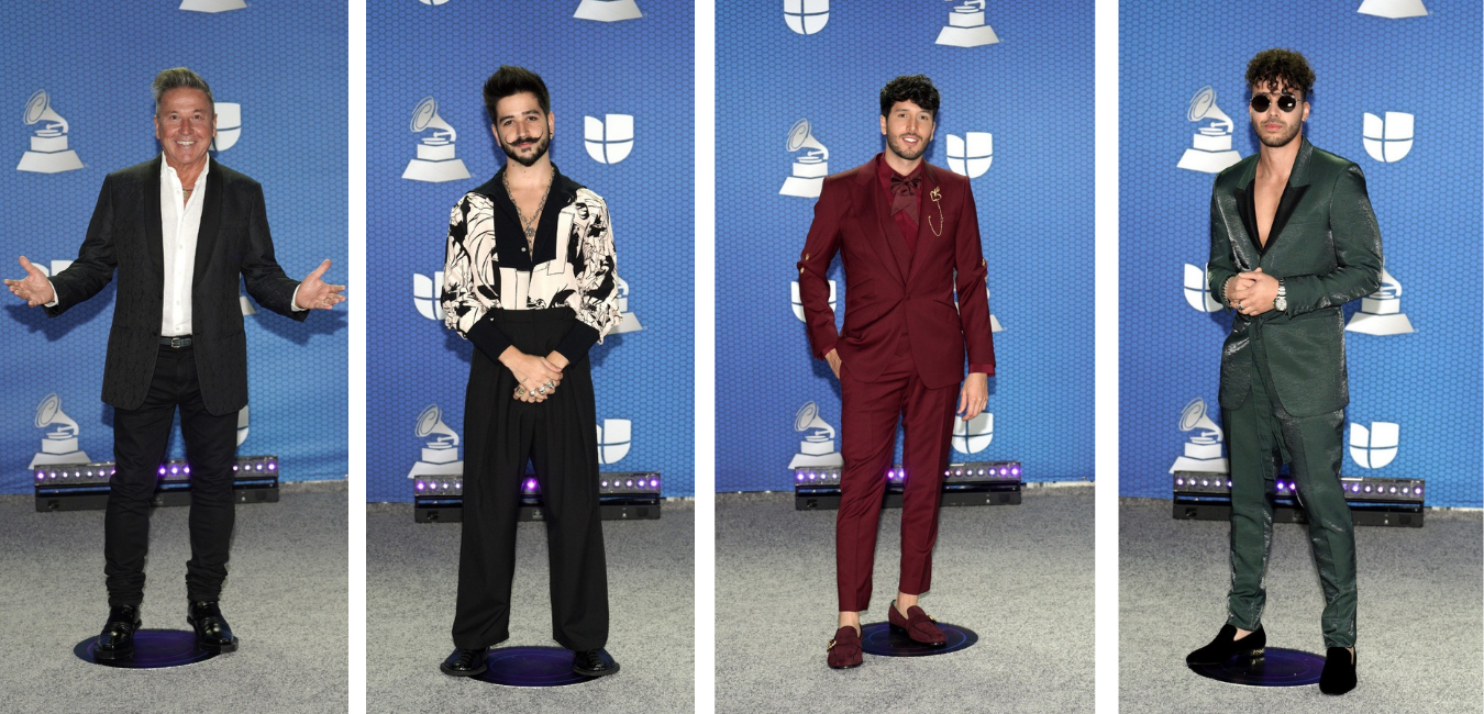 Los hombres también se lucieron en los Latin Grammy 2020