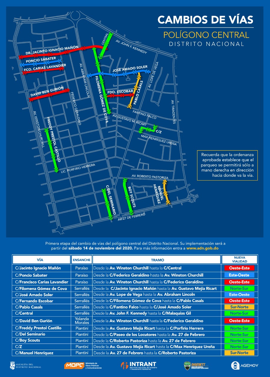 Inicia mañana primera fase de cambios de 14 calles en el polígono central