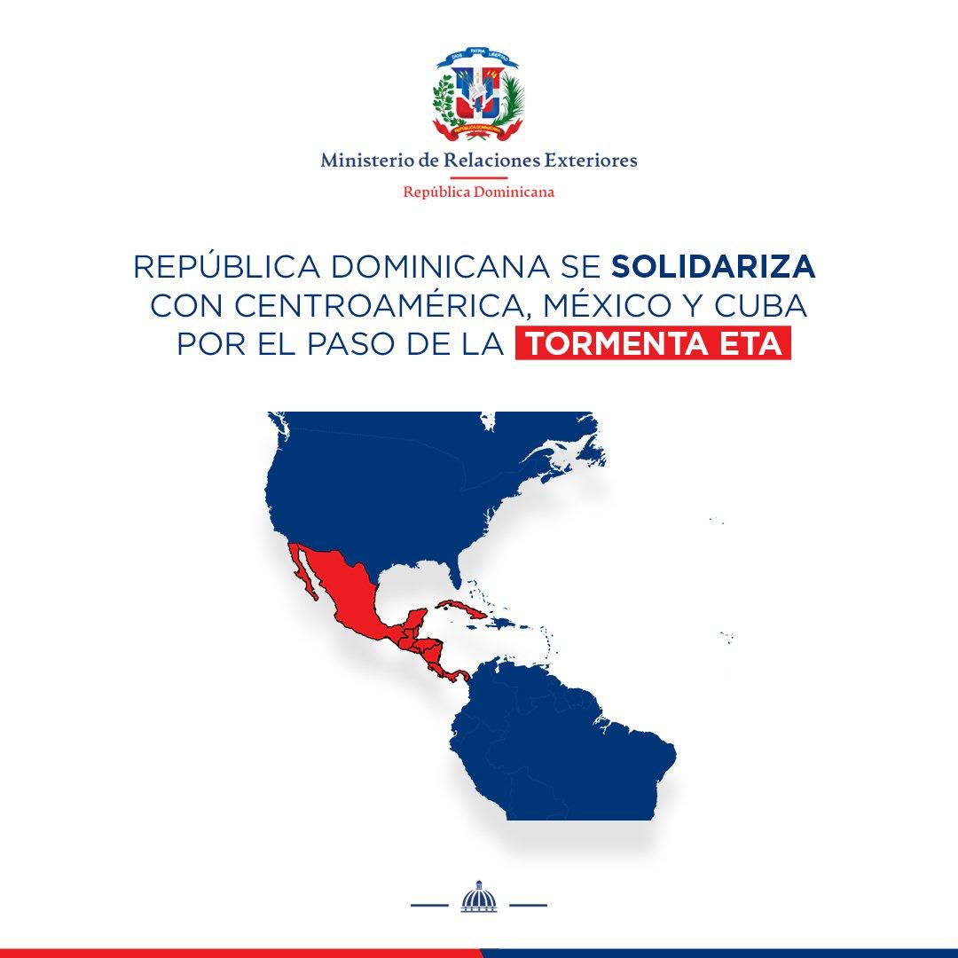 República Dominicana se solidariza con países afectados por Tormenta Eta