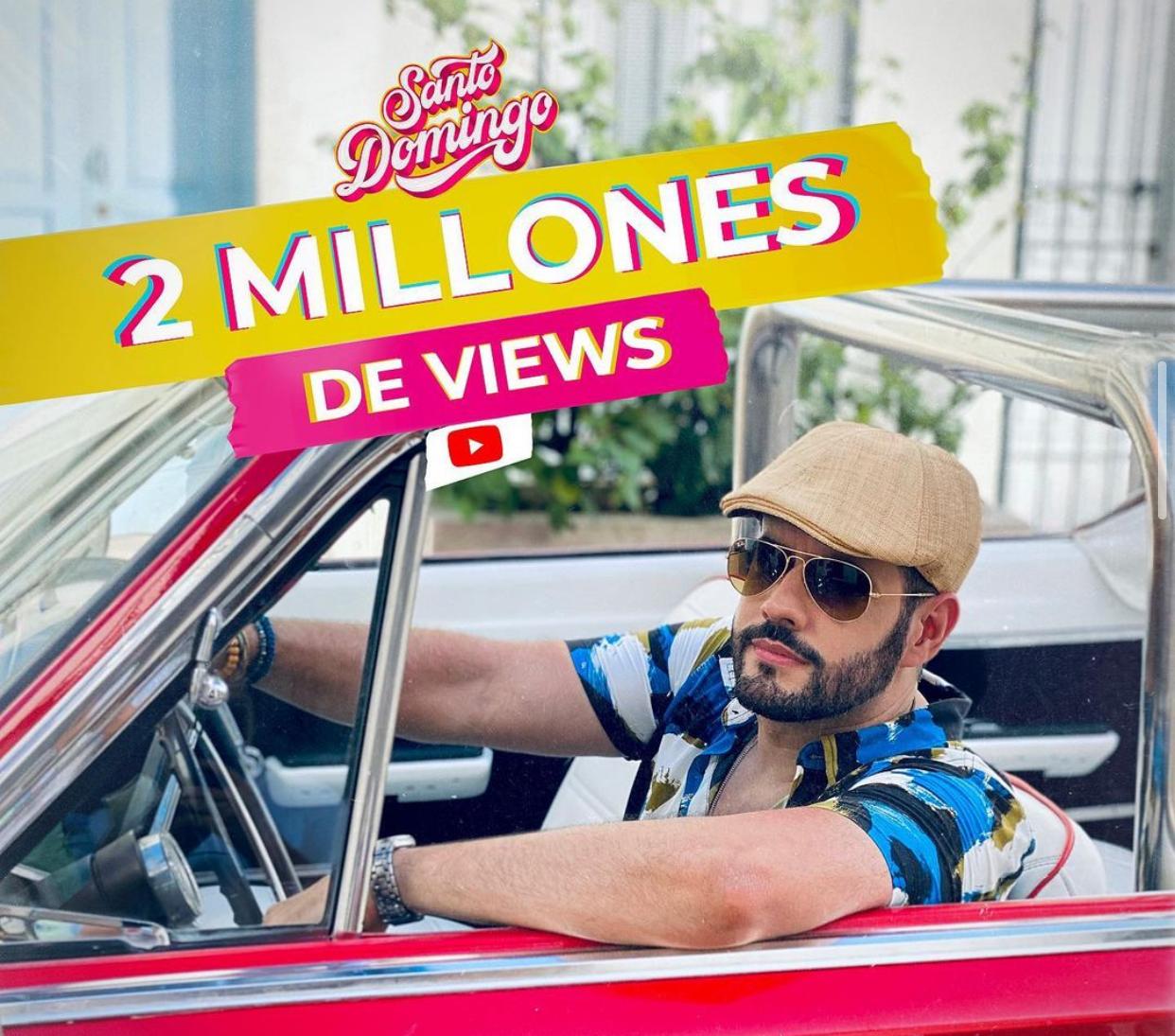 Manny cruz celebra 2 millones de views con tema Santo Domingo