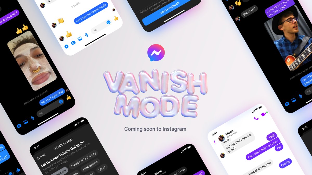 Vanish mode, la función de Instagram y Facebook para enviar mensajes que luego desaparecen