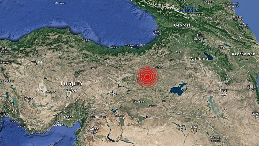 Sismo de magnitud 5,5 en el este Turquía