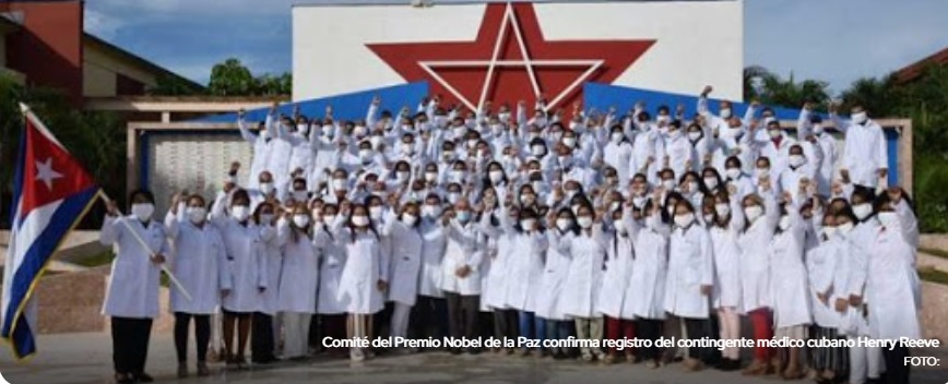 Médicos cubanos oficialmente nominados al Nobel de la Paz