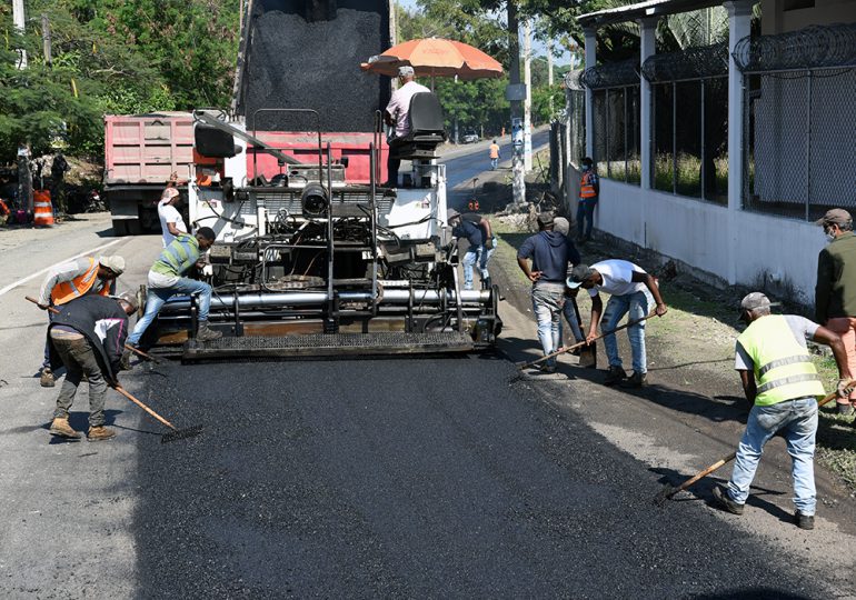 Obras Públicas interviene la carretera San Francisco de Macorís-Cruce autopista Duarte