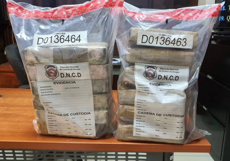 Ocupan 12 paquetes de presunta droga en Puerto Caucedo
