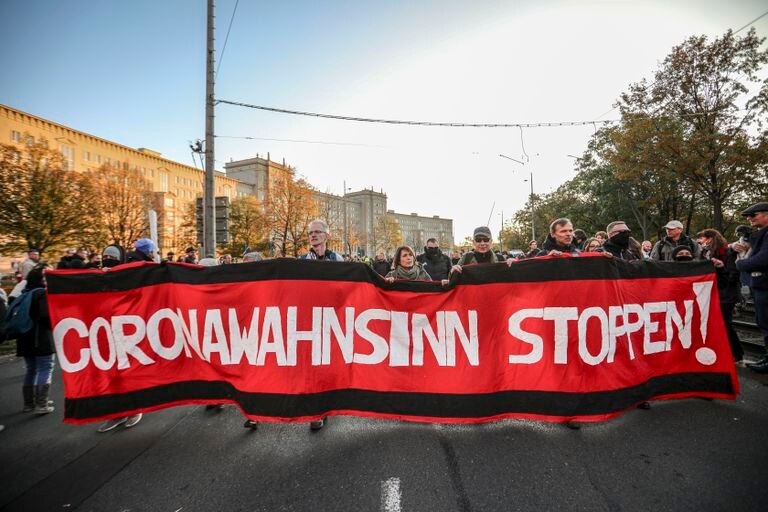 Protestas contra restricciones de covid-19 en Alemania