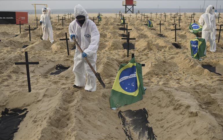 Nuevo récord de muertes diarias por covid-19 en Brasil: 3.650 en 24 horas