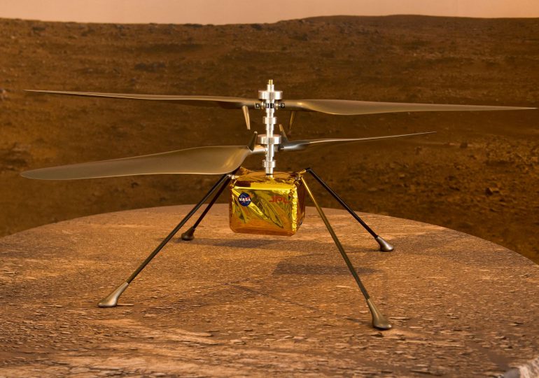 El helicóptero de la NASA está listo para su primer vuelo en Marte este  domingo