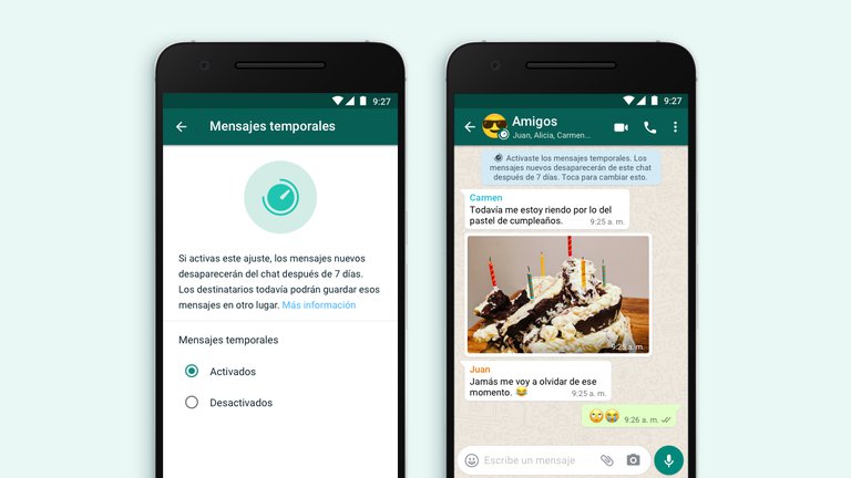 WhatsApp desarrolla una opción para que los mensajes temporales se borren a las 24 horas