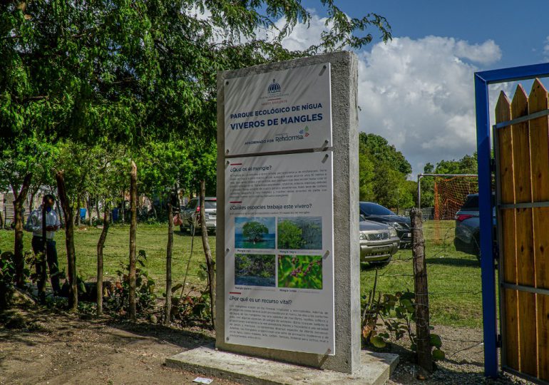 Instituciones restauran viveros de mangles en Parque Ecológico de Nigua