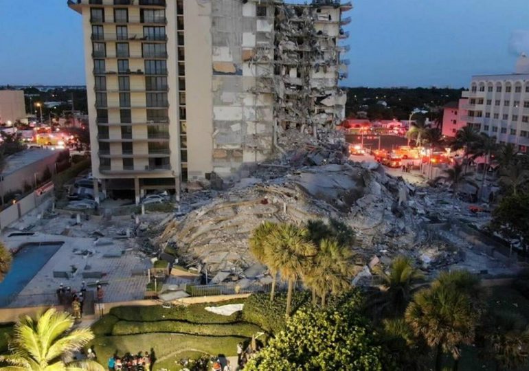 Muertos por derrumbe en Florida suben a 11 y 150 personas siguen desaparecidas