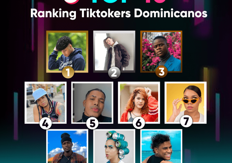 Conoce el ranking de los 10 Tiktokers más famosos en RD