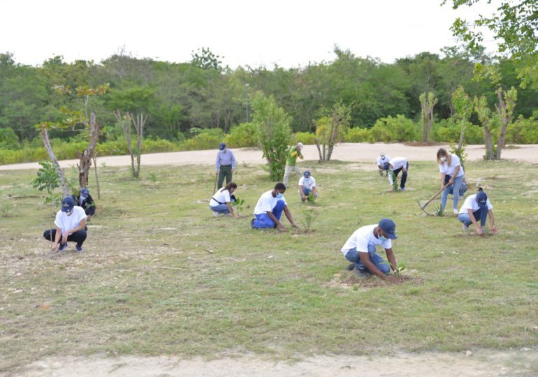 Playa Nueva Romana realiza plantación de árboles en el marco del Día Internacional del Medio Ambiente
