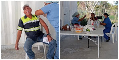 Minera Belfond vacuna empleados contra el Covid-19 en Barahona