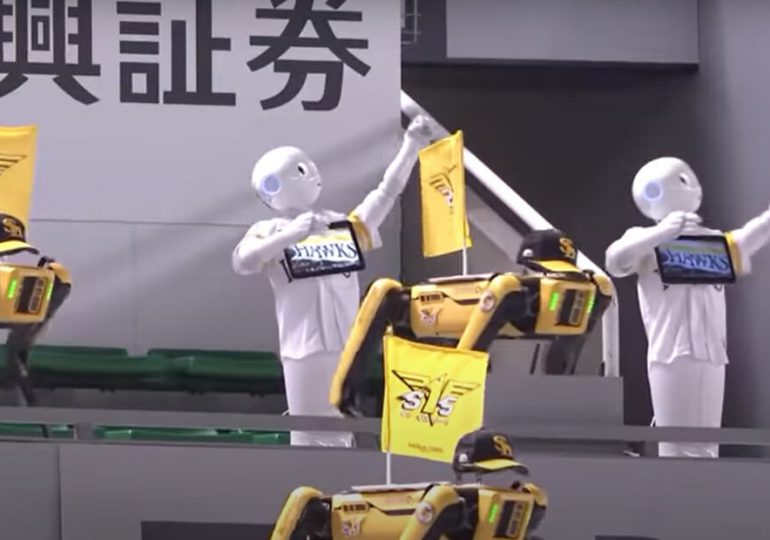 Robots convertidos en jardineros para celebrar los Juegos Olímpicos