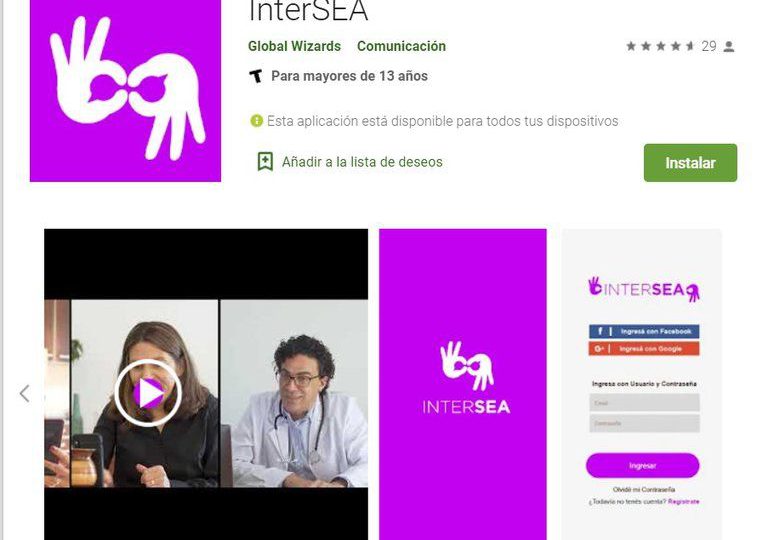Cómo es InterSEA, la app para contactar intérpretes en lengua de señas