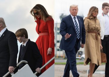 Barron, hijo adolescente de Donald Trump causa sensación por su altura