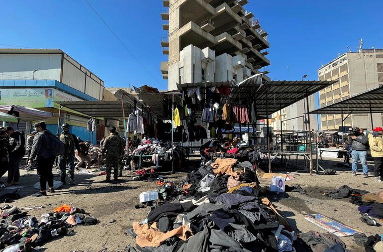 Explosión de una bomba deja al menos 18 muertos en un mercado de Bagdad