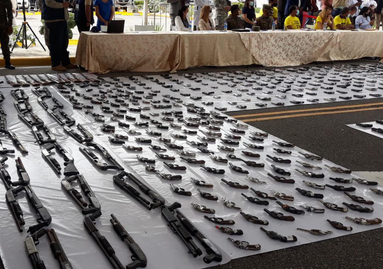Video |Gobierno destruye  803 armas de fuego recuperadas en “Mi País Seguro”