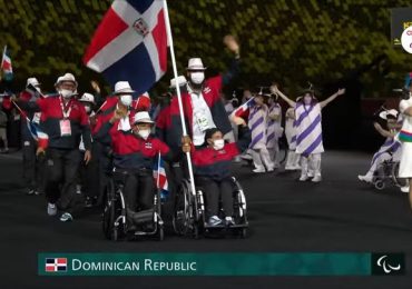 Delegación dominicana desfila en la apertura de las los Juegos Paralímpicos de Tokio 2020