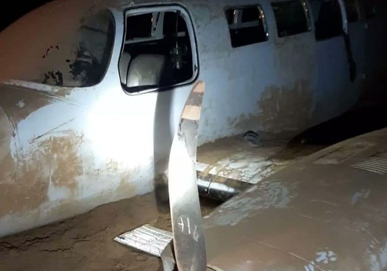 Avioneta cargada de cocaína se accidenta en Pedernales