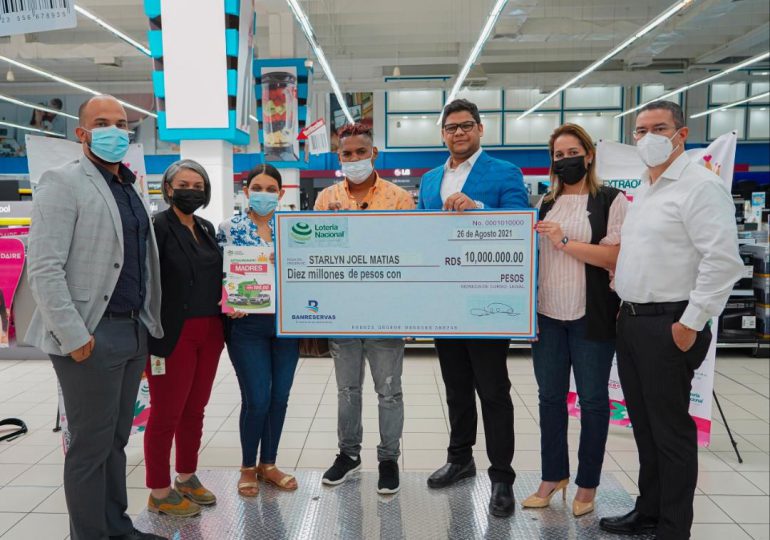 Lotería Nacional entrega más de 16 millones de pesos en premios del sorteo “Extraordinario de las Madres”