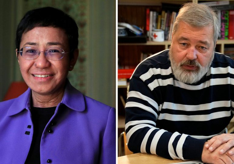 Los periodistas Maria Ressa y Dimitri Muratov ganan el Nobel de la Paz