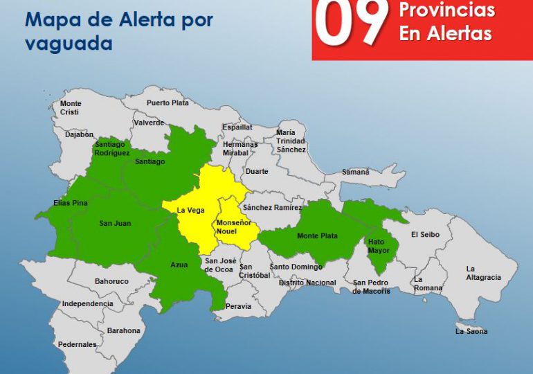 COE emite alerta verde en siete provincias y dos en alerta amarilla