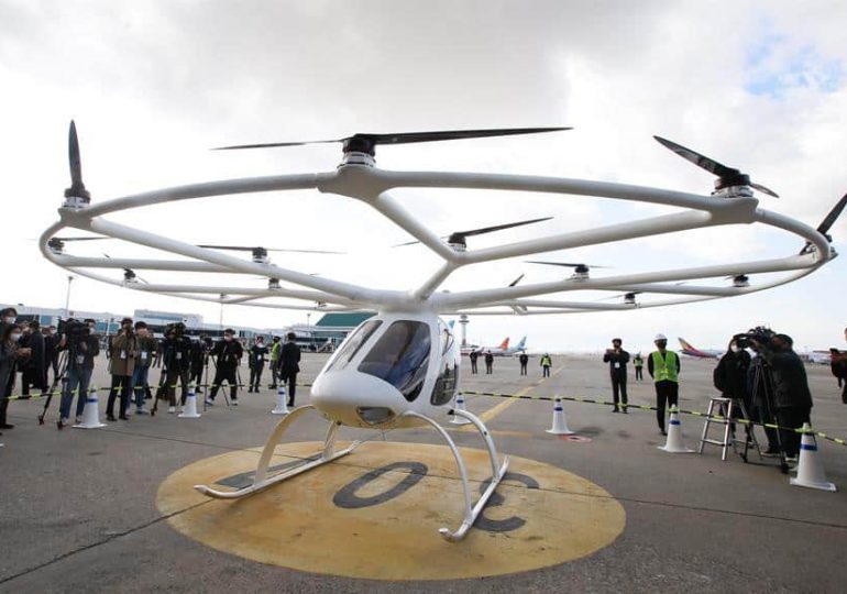 Corea del Sur hace la primera prueba de un aerotaxi con piloto