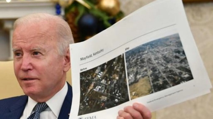 Biden va a Kentucky, duramente golpeado por tornados devastadores en EEUU