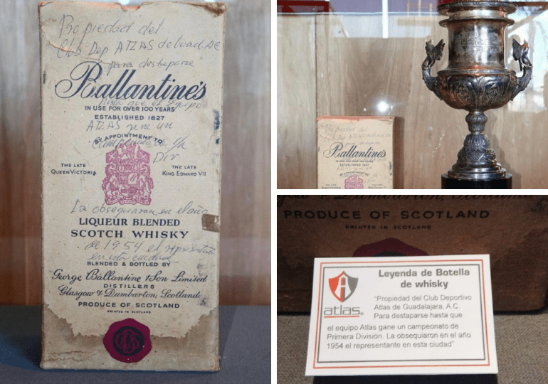 Una botella de whisky de 1954 será abierta por el Atlas si es campeón mexicano