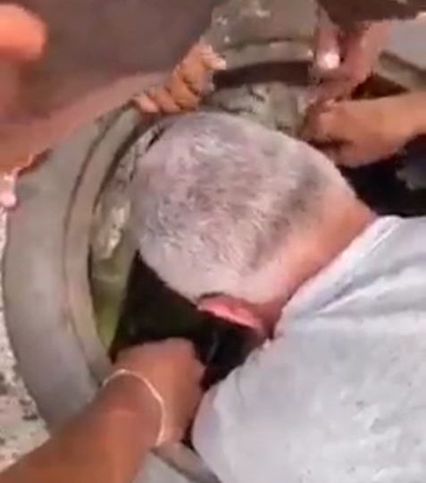 Hombre rescata niña que cae en alcantarilla del Parque Mirador Sur