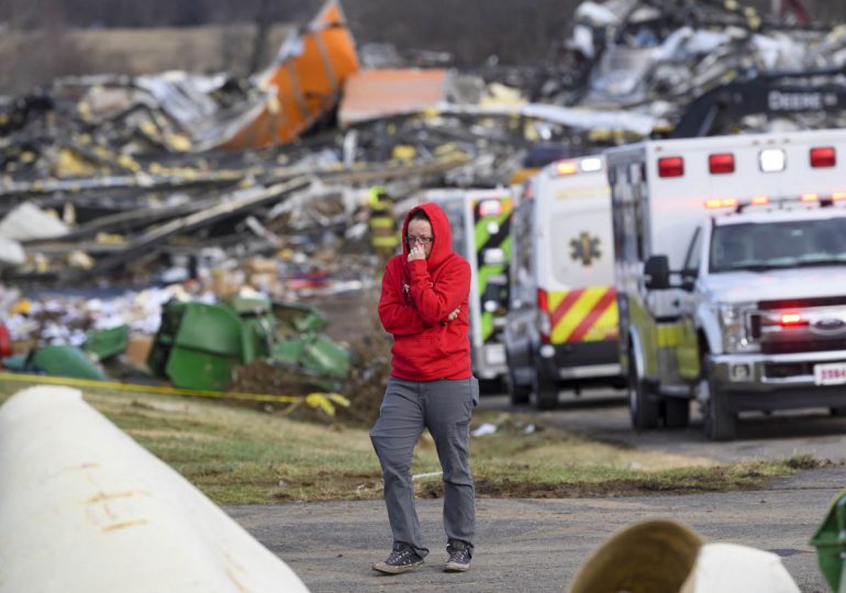 Más de 70 muertos en Kentucky por tornados que devastaron cinco estados de EEUU