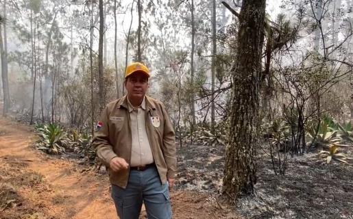 Ministro de Medio Ambiente responsabiliza a ganaderos de incendio forestal en Sierra de Bahoruco