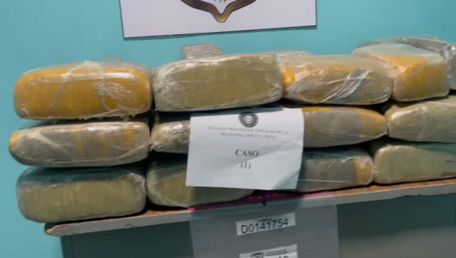 DNCD apresa hombre con más de 200 libras presumiblemente marihuana