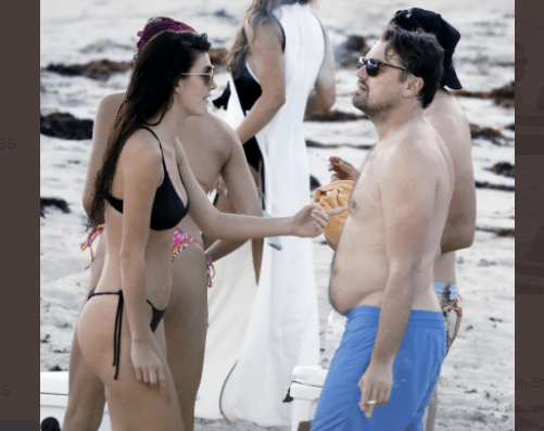 Filtran fotos de Leonardo DiCaprio en la playa junto a su novia y unas libras de más