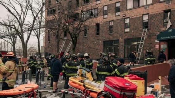 Nuevo balance del incendio de Nueva York reduce a 17 el número de muertos