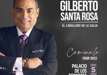 Gilberto Santa Rosa se presentará el 5 de febrero en el Palacio de los Deportes