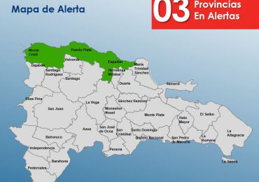 COE emite alerta verde en tres provincias del país