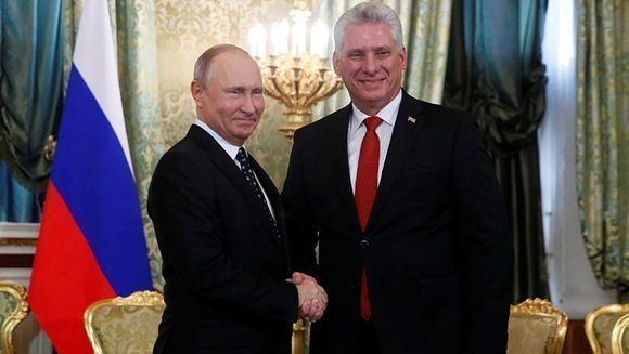 Díaz-Canel y Putin acuerdan colaborar estrechamente para reforzar relaciones entre Cuba y Rusia