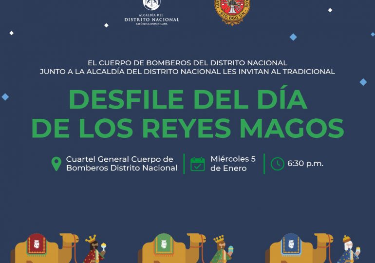 Cuerpo de Bomberos realizará tradicional desfile de “Los Reyes Magos” en la capital