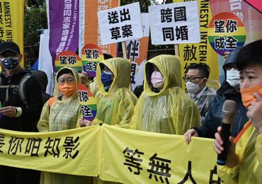 En San Valentín parejas LGBT taiwanesas abogan por la total igualdad