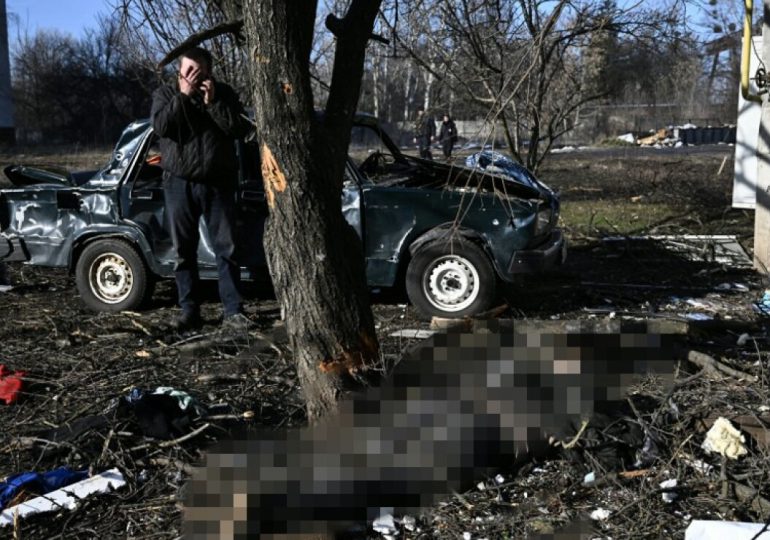 Desolación, bombardeos y cadáveres calcinados en el este de Ucrania